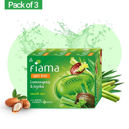 Lemongrass & Jojoba Gel Bar, 125g (Pack of 3)-1 Lemongrass & Jojoba Gel Bar, 125g (Pack of 3)-1