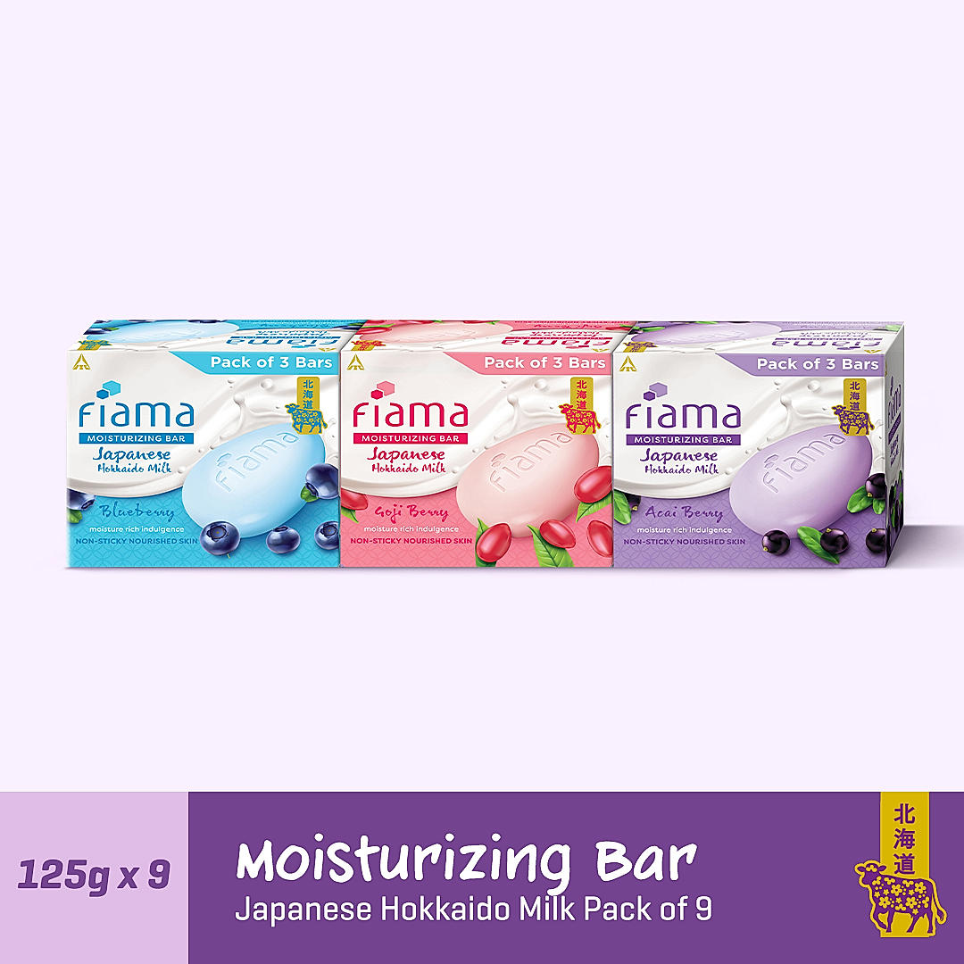 Fiama Moisturising Bars Pack of 9 soaps-3 Fiama Moisturising Bars Pack of 9 soaps-3