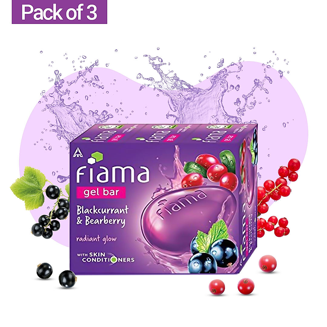 Blackcurrant & Bearberry Gel Bar, 125g (Pack of 3)-1 Blackcurrant & Bearberry Gel Bar, 125g (Pack of 3)-1