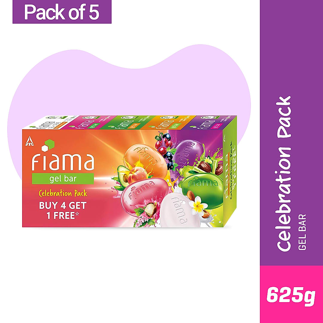 Celebration pack Multi-variant Gel Bar, 125g (Pack of 5)-2 Celebration pack Multi-variant Gel Bar, 125g (Pack of 5)-2