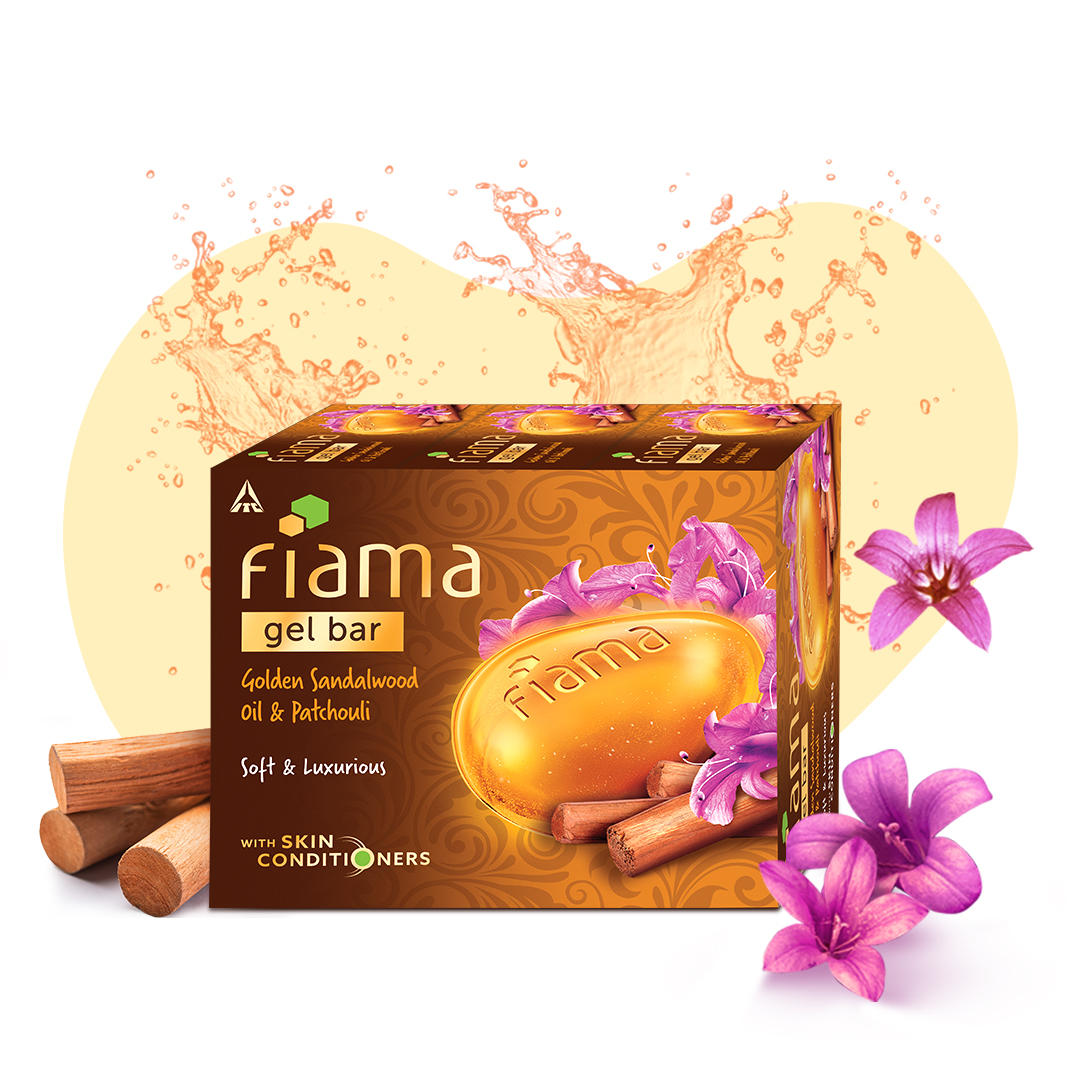 Golden Sandalwood Oil & Patchouli Gel Bar, 125g (Pack of 3) Golden Sandalwood Oil & Patchouli Gel Bar, 125g (Pack of 3)