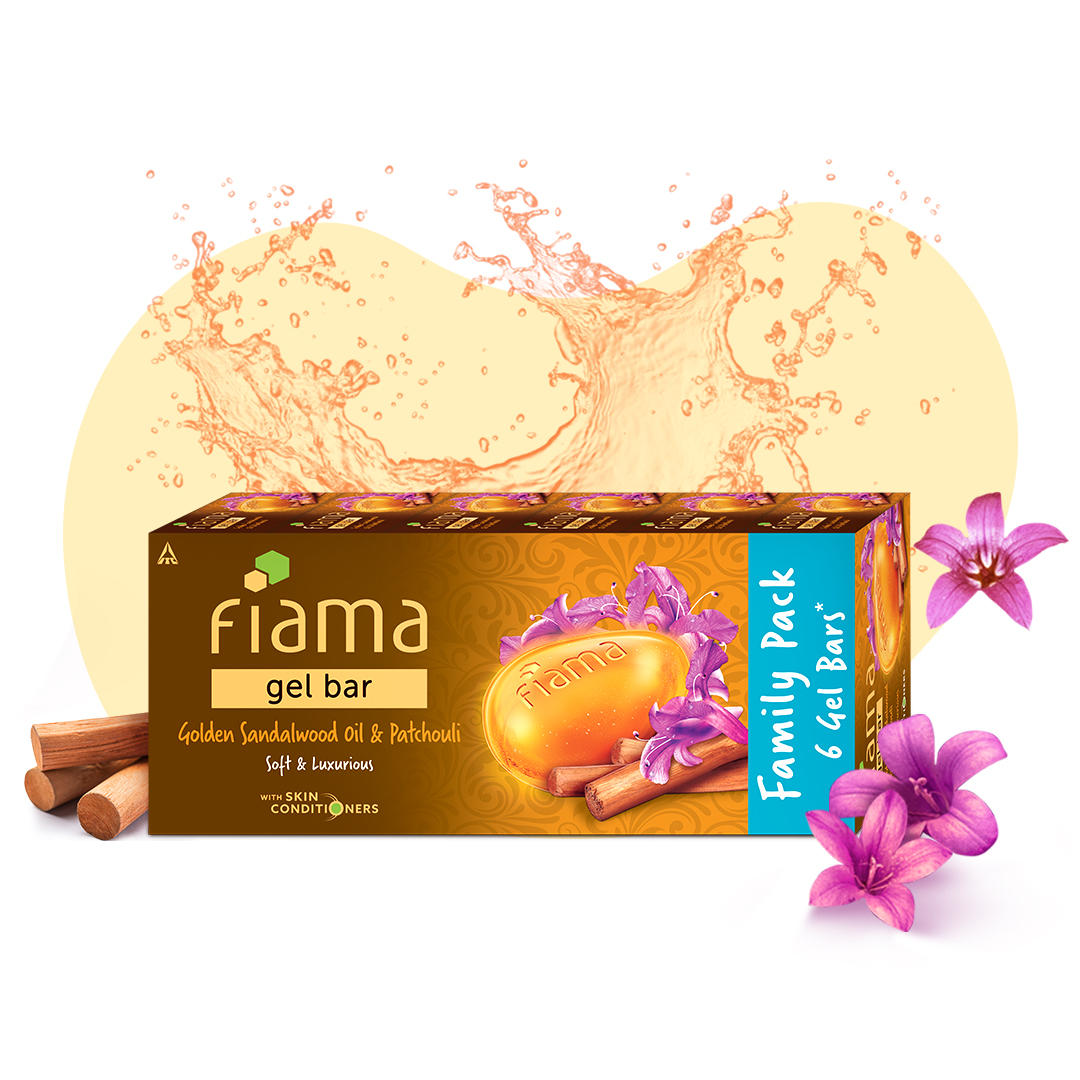 Golden Sandalwood Oil & Patchouli Gel Bar, 125g (Pack of 6) Golden Sandalwood Oil & Patchouli Gel Bar, 125g (Pack of 6)