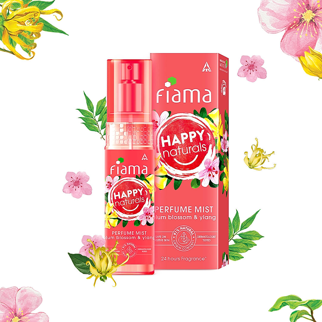 Happy Naturals Plum Blossom & Ylang Perfume Mist, 120 ml-2 Happy Naturals Plum Blossom & Ylang Perfume Mist, 120 ml-2