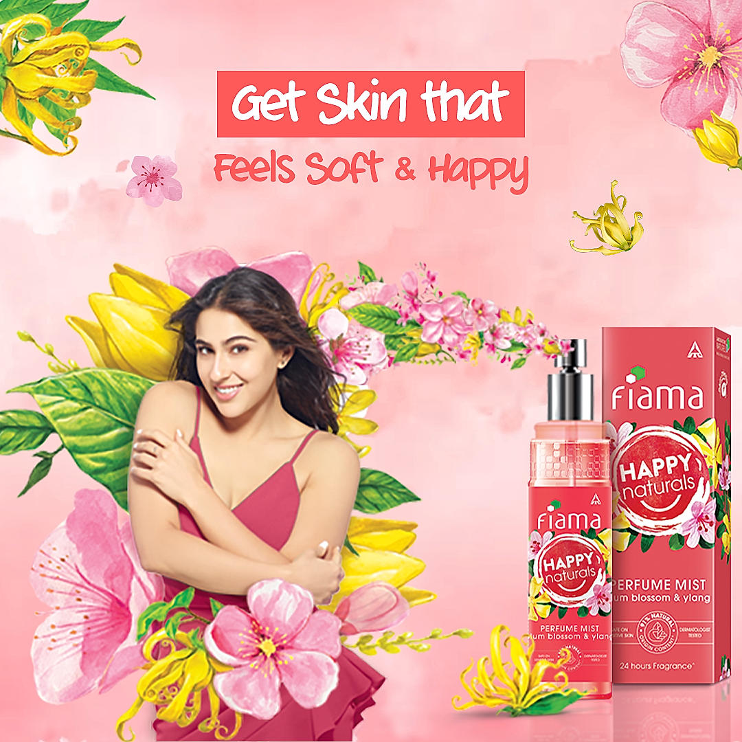 Happy Naturals Plum Blossom & Ylang Perfume Mist, 120 ml-4 Happy Naturals Plum Blossom & Ylang Perfume Mist, 120 ml-4
