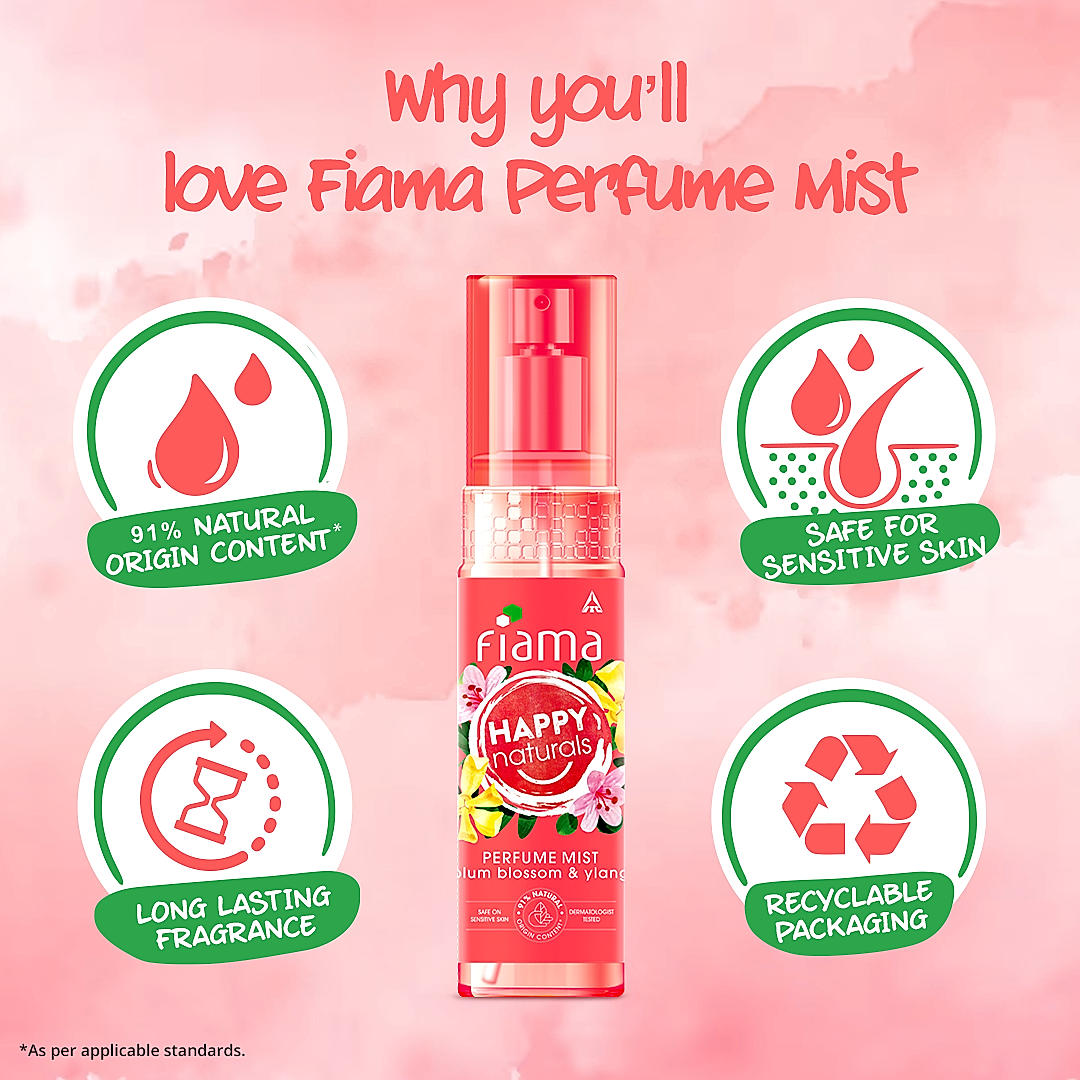 Happy Naturals Plum Blossom & Ylang Perfume Mist, 120 ml-5 Happy Naturals Plum Blossom & Ylang Perfume Mist, 120 ml-5