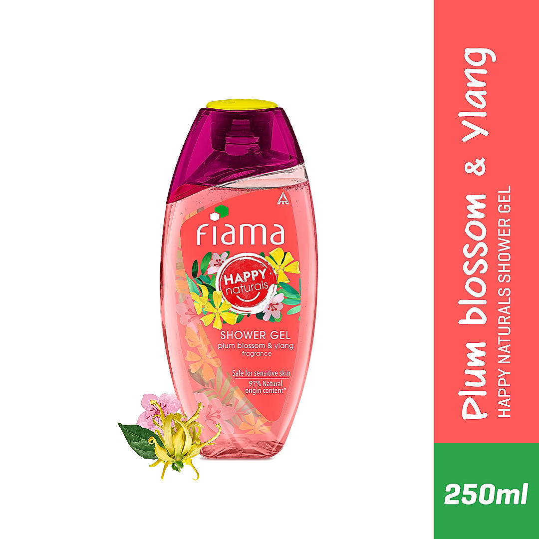 Happy Naturals Plum Blossom & Ylang Shower gel, 250 ml-2 Happy Naturals Plum Blossom & Ylang Shower gel, 250 ml-2