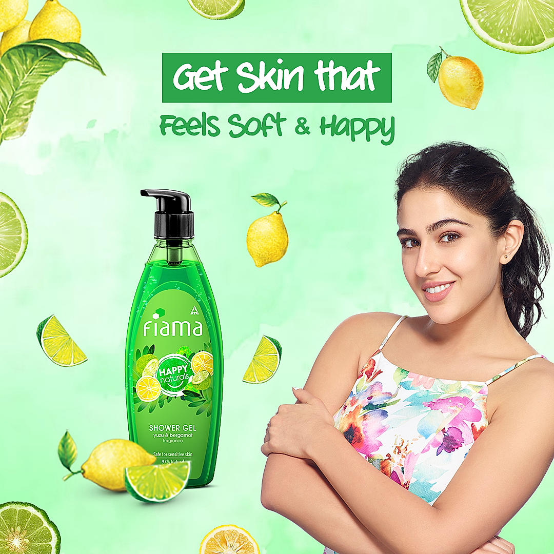 Happy Naturals Yuzu & Bergamot Shower gel, 500 ml-3 Happy Naturals Yuzu & Bergamot Shower gel, 500 ml-3