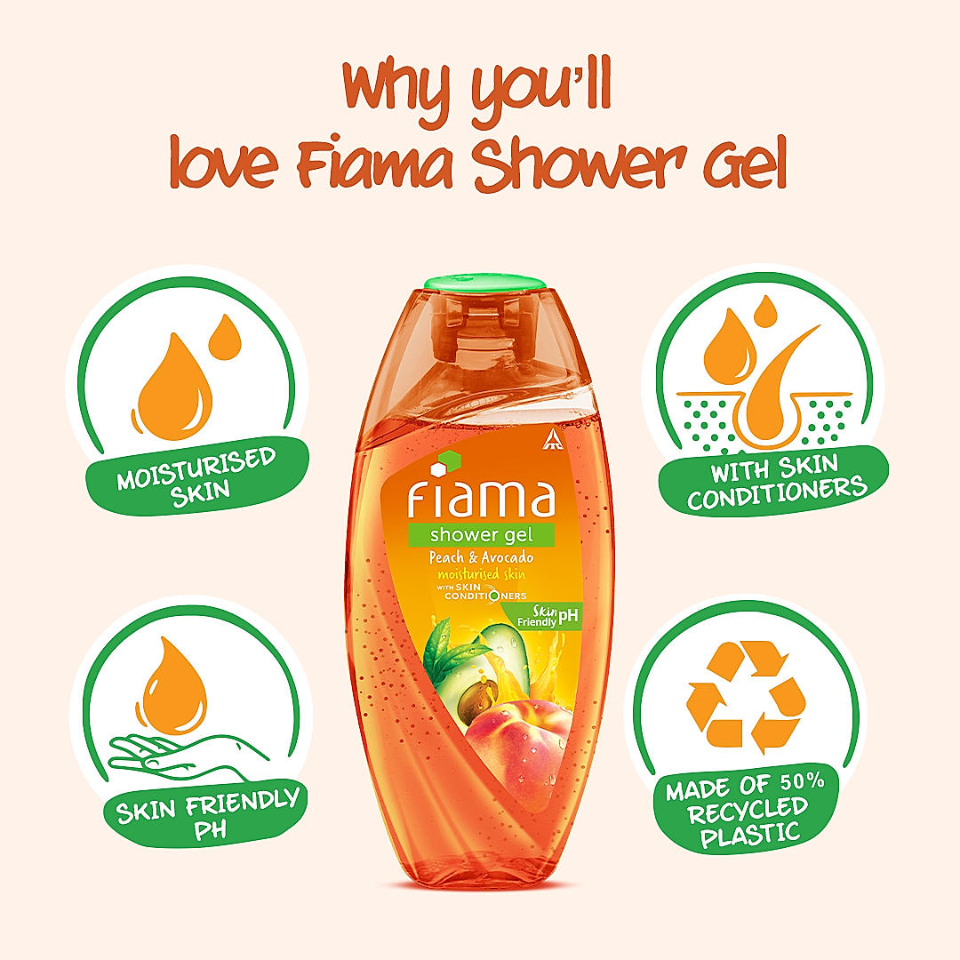 Peach & Avocado Shower Gel, 250 ml-5 Peach & Avocado Shower Gel, 250 ml-5
