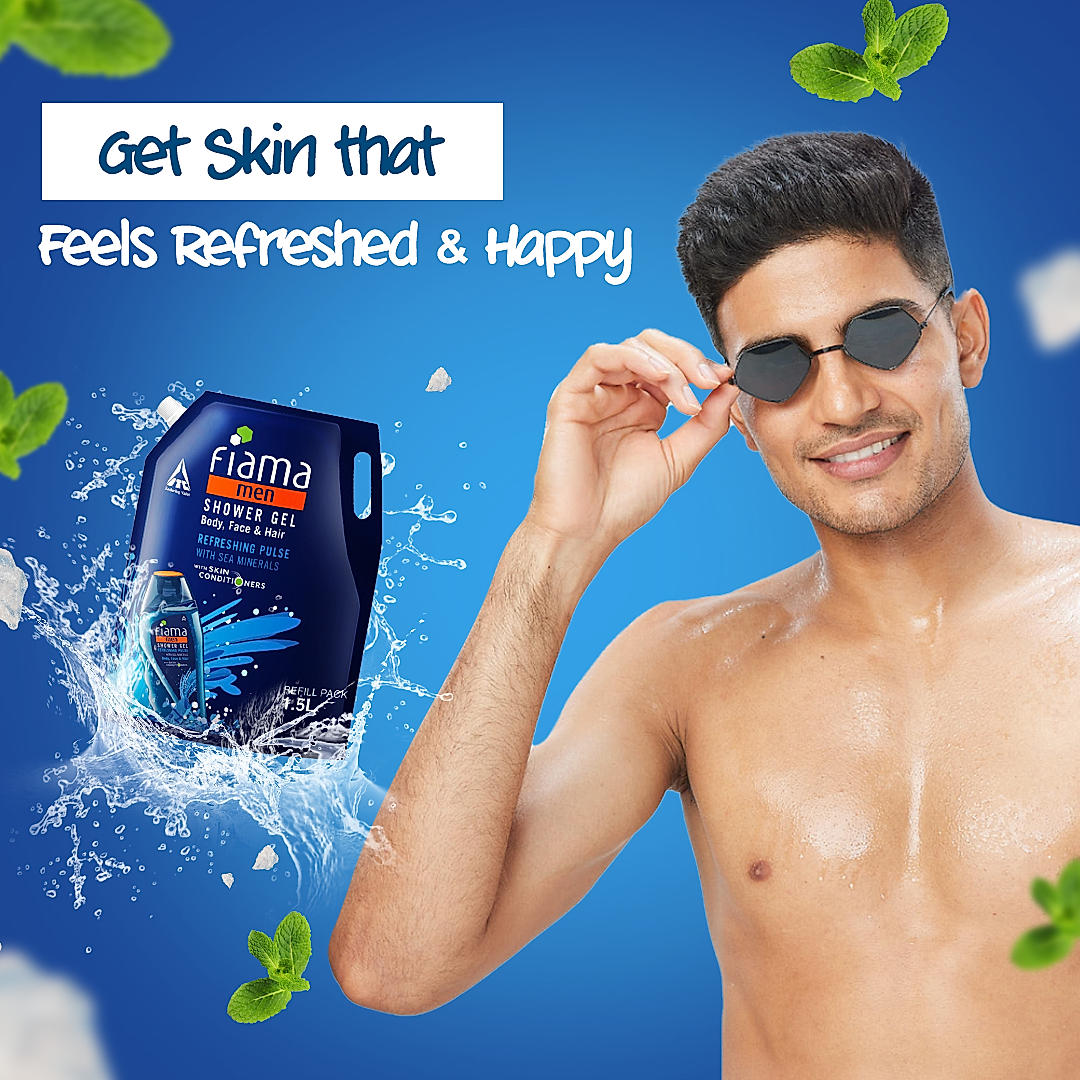 Fiama Men Shower Gel Refreshing Pulse, Body Wash with Skin Conditioners for Refreshed Skin, 1.5L pouch-6 Fiama Men Shower Gel Refreshing Pulse, Body Wash with Skin Conditioners for Refreshed Skin, 1.5L pouch-6