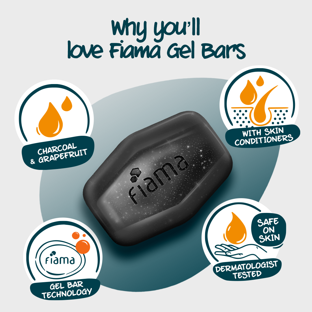 Fiama Men's GBB Deep Clean Gel Bar, 125g (Pack of 3) Fiama Men's GBB Deep Clean Gel Bar, 125g (Pack of 3)