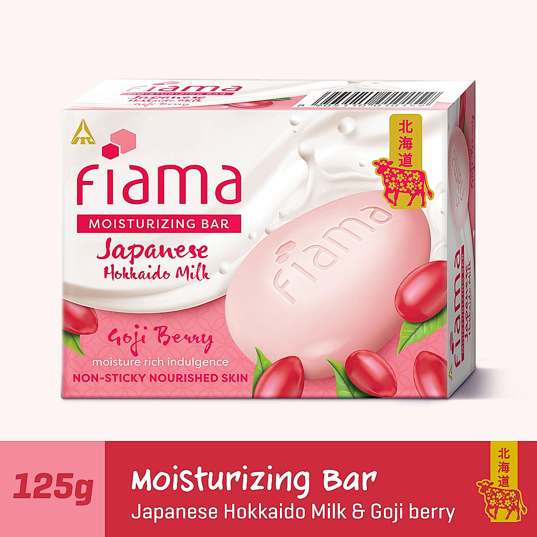 Fiama Japanese Hokkaido Milk Bar Goji Berry 125g Fiama Japanese Hokkaido Milk Bar Goji Berry 125g