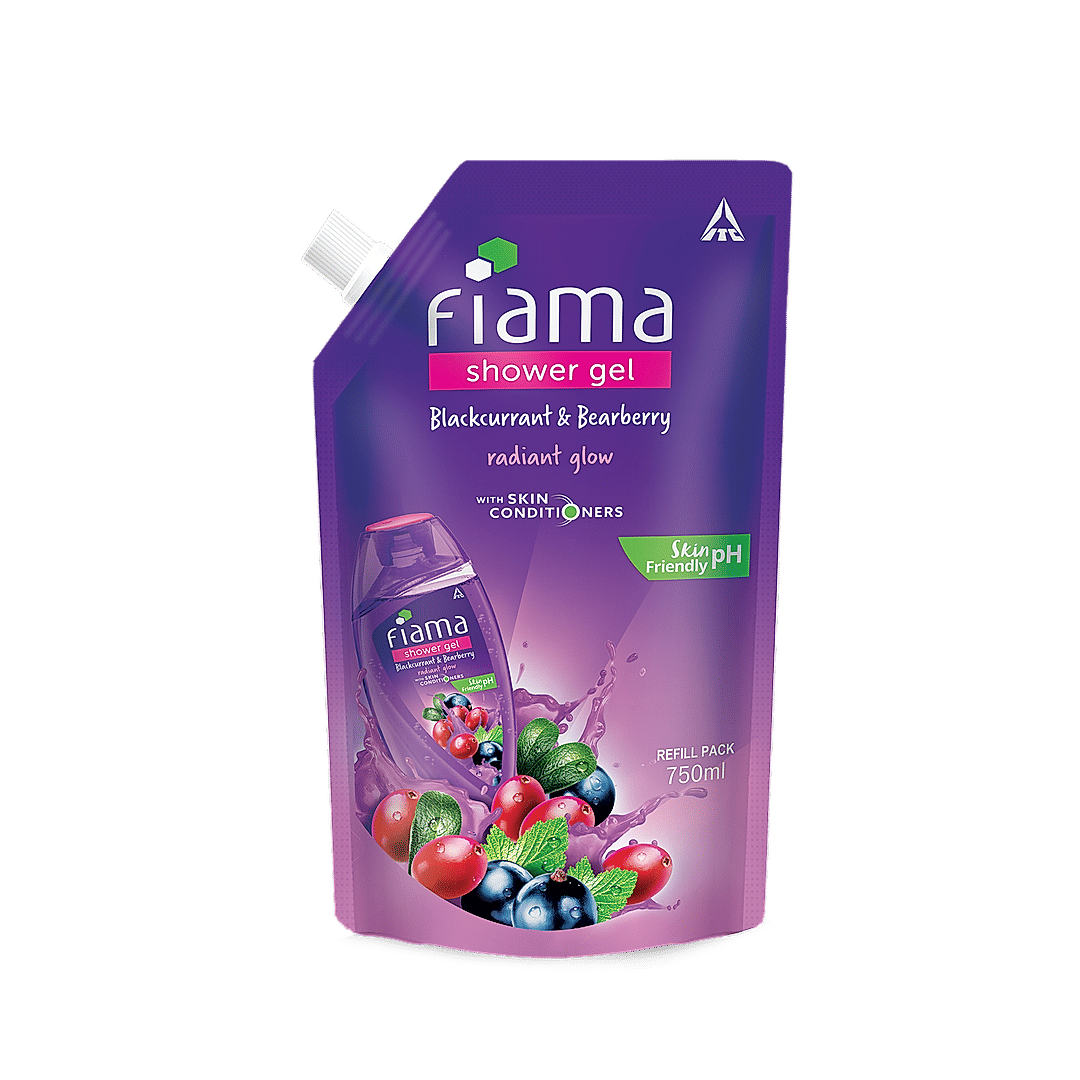 Fiama Shower Gel Blackcurrant & Bearberry Body Wash for Radiant glowing & hydrating skin, 750ml value Pouch-4