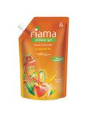 Fiama Shower Gel Peach & Avocado, Body Wash for Soft Moisturised & hydrating Skin, Vit E, 750ml value Pouch