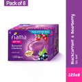 Fiama Gel Bar Blackcurrant and Bearberry for radiant glowing skin, with skin conditioners, 125g (Pack of 8)