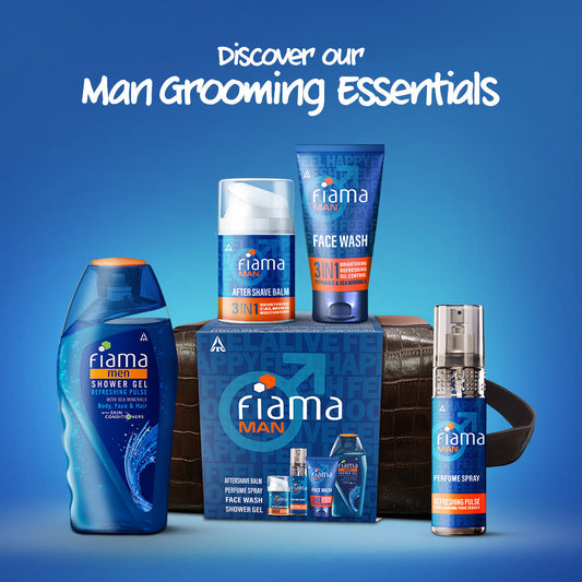 Fiama Man 3 in 1 After shave Balm 50ml, Brightening Calming and moisturizing, dermatalogically tested, suitable for all skin types-1