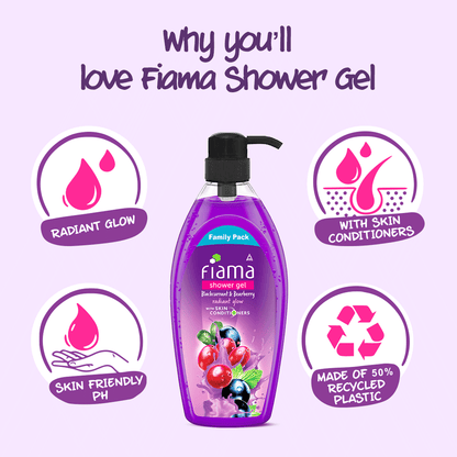 Blackcurrant & Bearberry Shower Gel, 895 ml