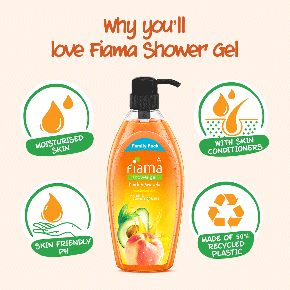 Peach & Avocado Shower Gel, 895 ml