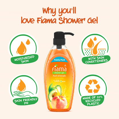 Peach & Avocado Shower Gel, 895 ml