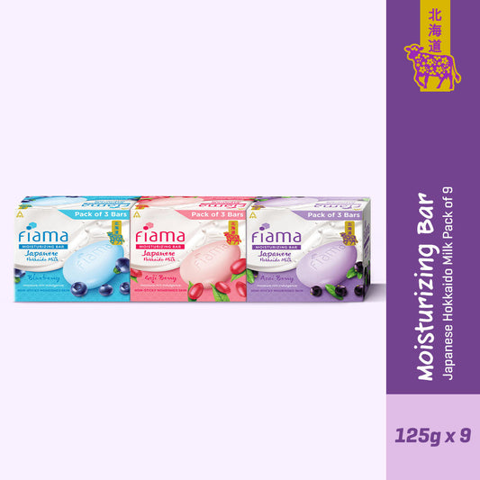 Fiama Moisturising Bars Pack of 9 soaps-1