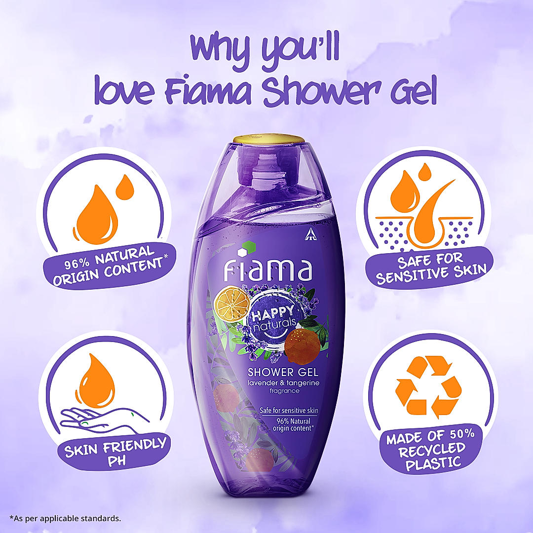 Fiama Lavender & Tangerine Body wash Shower Gel 250 ml-3