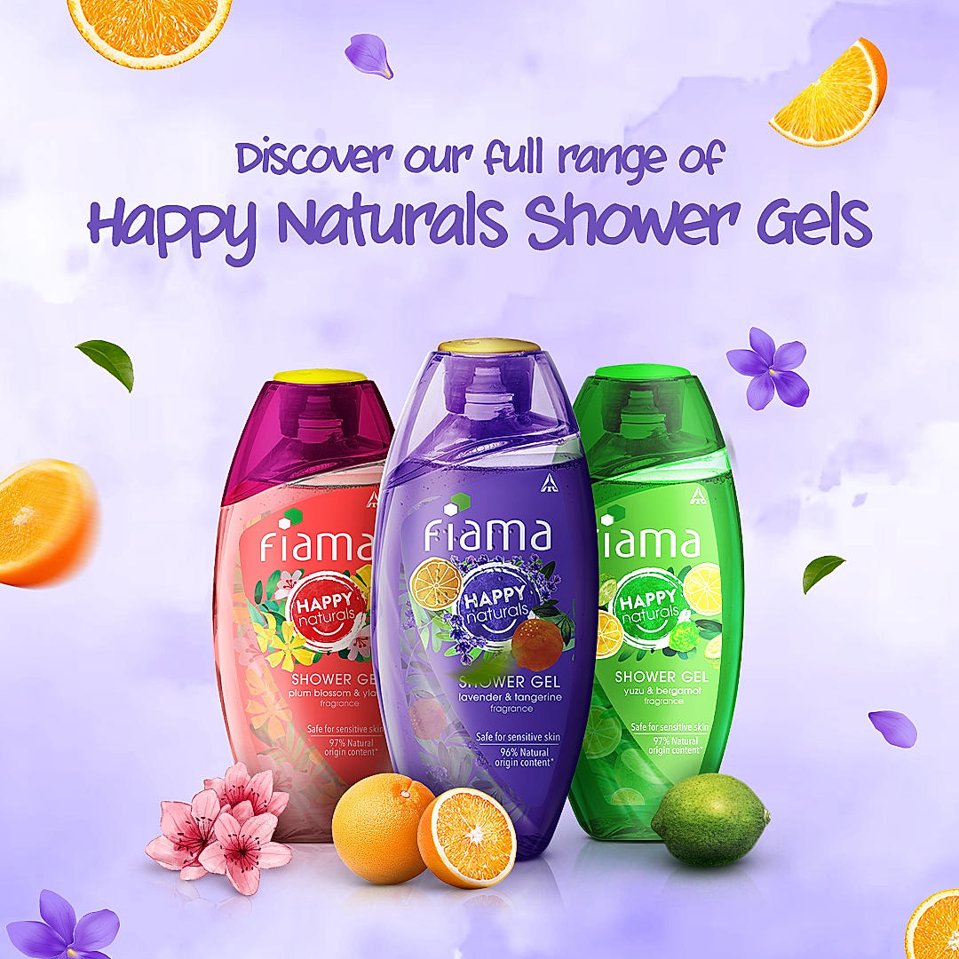 Fiama Lavender & Tangerine Body wash Shower Gel 250 ml-6