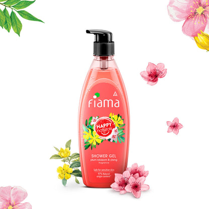 Happy Naturals Plum Blossom & Ylang Shower gel, 500 ml-1