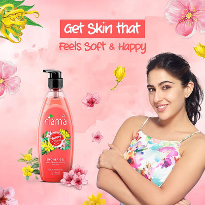 Happy Naturals Plum Blossom & Ylang Shower gel, 500 ml-3