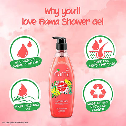 Happy Naturals Plum Blossom & Ylang Shower gel, 500 ml-4