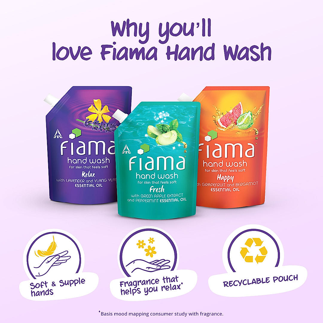 Relax Hand wash, 350 ml Pouch & Happy Hand wash, 350 ml Pouch & Fresh Hand wash, 350 ml Pouch-5