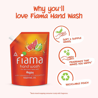 Happy Hand wash, 350 ml Pouch-5