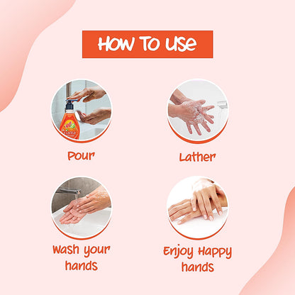 Happy Hand wash, 350 ml Pouch-6