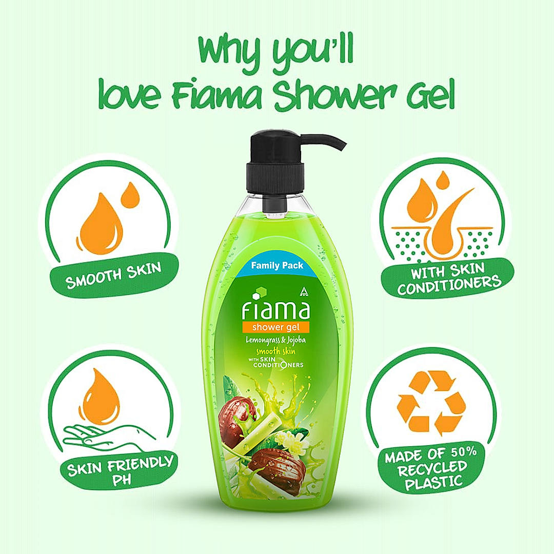 Lemongrass & Jojoba Shower Gel, 900ml-3