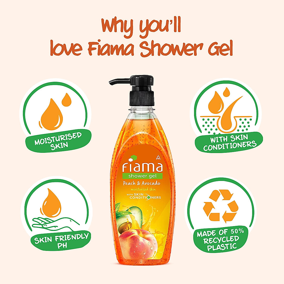 Peach & Avocado Shower Gel, 500 ml-5