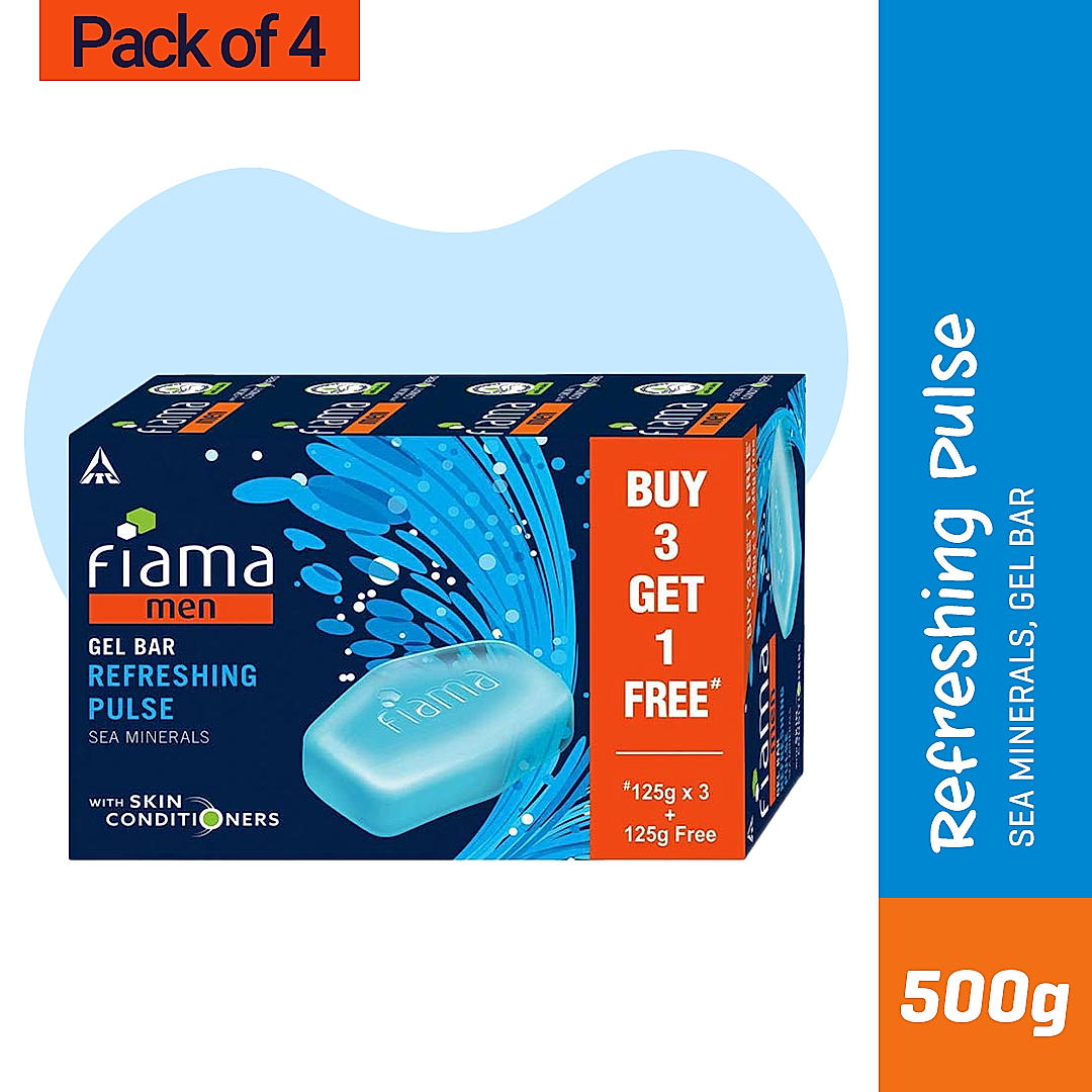 Refreshing Pulse Men Gel Bar, 125g (Buy 3 Get 1 Free)-2