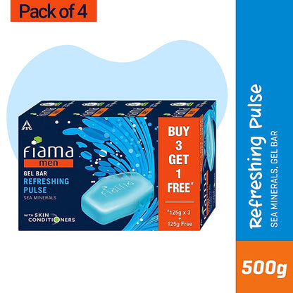 Refreshing Pulse Men Gel Bar, 125g (Buy 3 Get 1 Free)-2