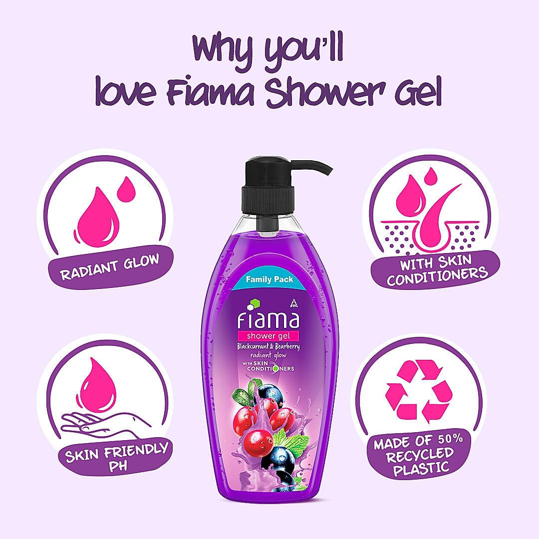 Blackcurrant & Bearberry Shower Gel, 900 ml-5