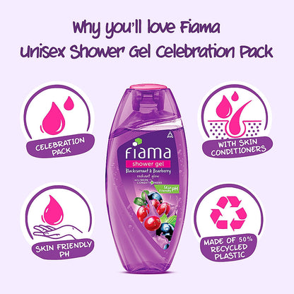 Shower Gel Unisex Celebration Pack, 125ml (Pack of 5) + Loofah-4