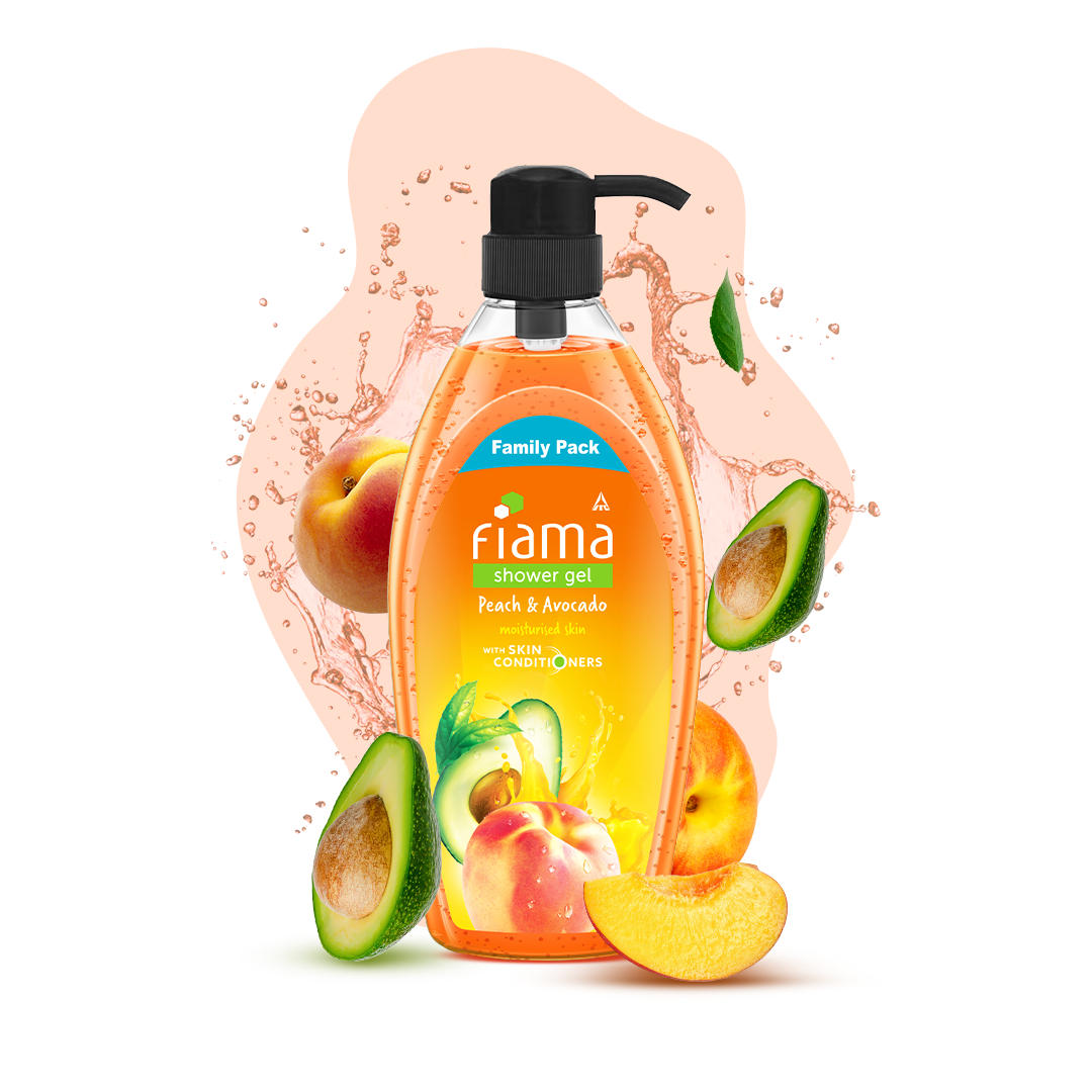 Peach & Avocado Shower Gel, 900 ml-1
