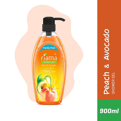 Peach & Avocado Shower Gel, 900 ml-2