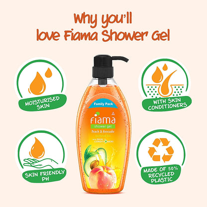Peach & Avocado Shower Gel, 900 ml-5
