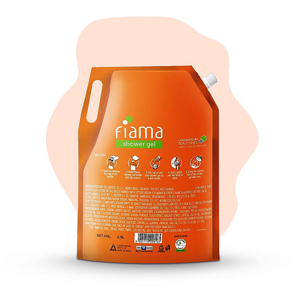 Fiama Shower Gel Peach & Avocado, Body Wash with Skin Conditioners for Soft Moisturised Skin, 1.5L pouch-7