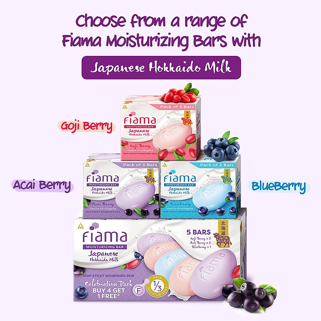 Fiama Japanese Hokkaido Milk Bar Celebration Pack 125gx5-7