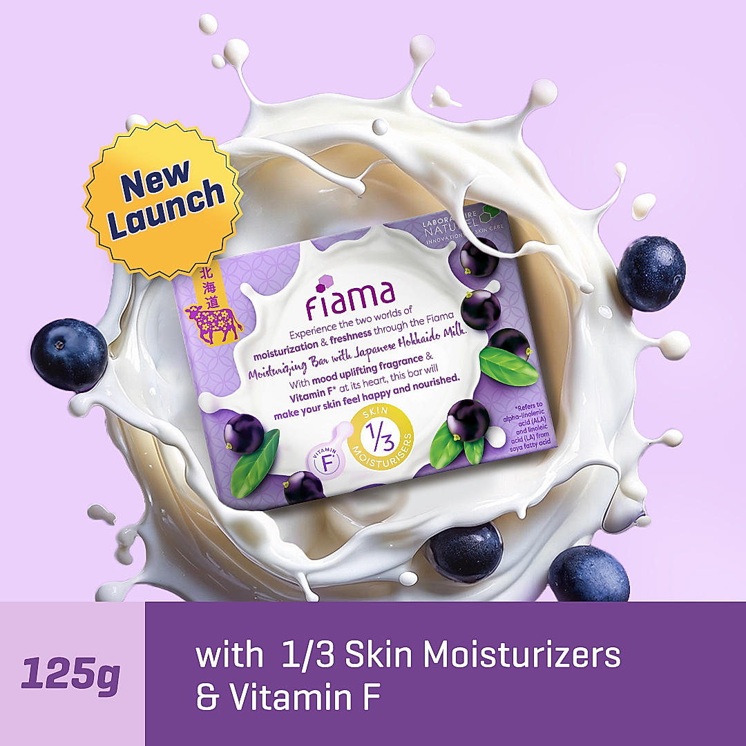Fiama Japanese Hokkaido Milk Bar Acai Berry 125g-3
