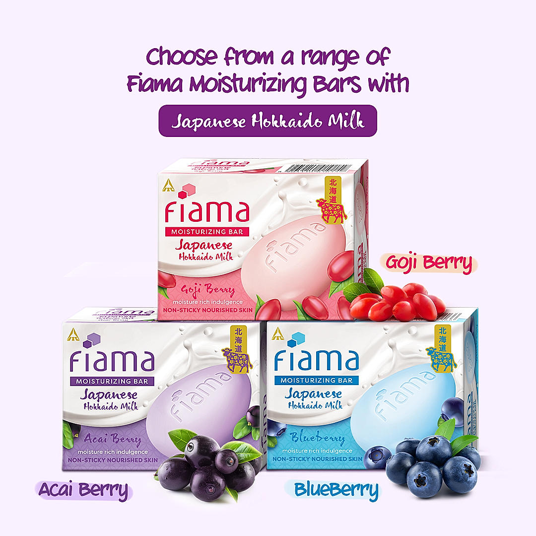 Fiama Japanese Hokkaido Milk Bar Acai Berry 125g-7