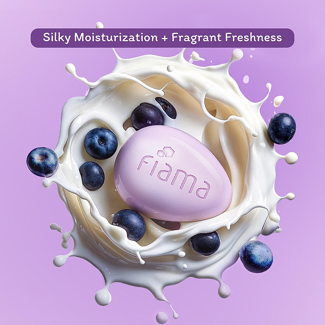 Fiama Japanese Hokkaido Milk Bar Acai Berry 125g-8